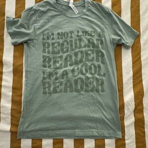 Booktok Cool Reader Graphic T-Shirt - Green